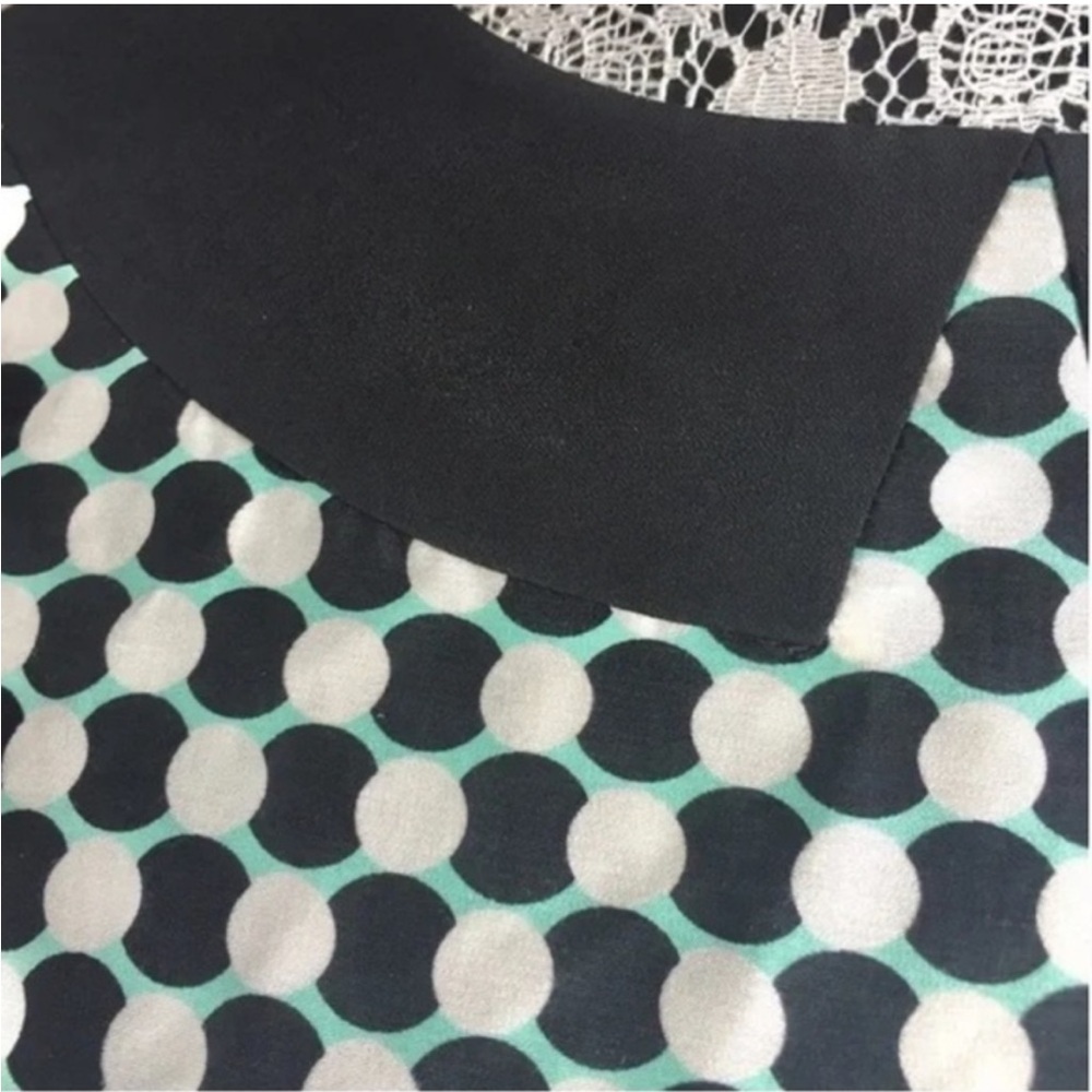 Kate Spade Kassia Shift Dress Silk Blend Geo Dot Print size medium - Picture 3 of 11